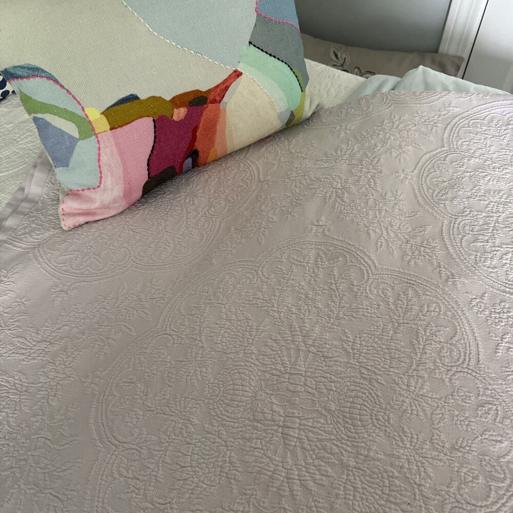 Ralph Lauren Home Twin Coverlet Jacquard Lavender.